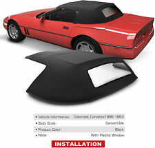 Convertible Soft Top Cor86989 For Chevy Corvette Canvas 1986-1993