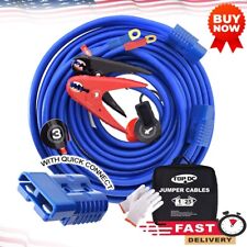 1 Gauge 25 Ft Jumper Cables With Ul-listed Clamps Suv Trucks Batteryheavy Duty
