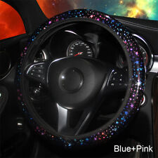 37-38cm Car Steering Wheel Cover Steering Wheel Protector Case Colorful Stars