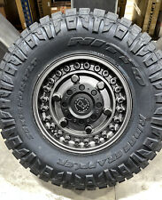 4 17 Inch Black Wheels Tires Black Rhino Armory Nitto 35 For Jeep Gladiator