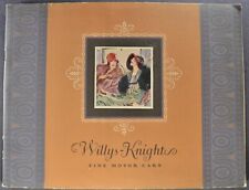 1927 Willys Knight Catalog 70great Six Cabriolet Coupe Sedan Excellent Original