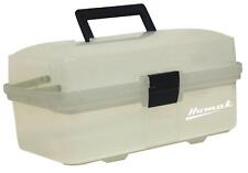Homak 13-inch Plastic Transparent Toolbox With 2 Tray Tier Tp00113067