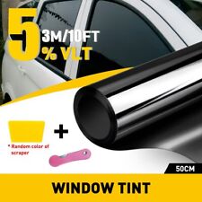 300cm Uncut Roll Window Tint Film 5 Vlt 20 X 10ft Feet Car Home Office Glass