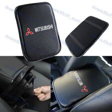 Embroidery For Mitsubishi Carbon Center Console Armrest Cushion Mat Pad Cover X1