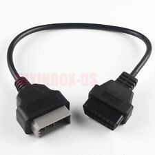 14pin Obd1 To 16pin Obd2 Car Diagnostic Convertor Adapter Cable 30cm For Nissan
