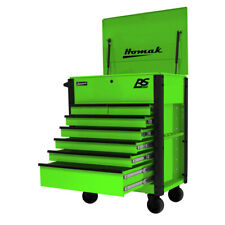 Homak Lg06035247 35 In. 7-drawer Flip-top Service Cart - Green New