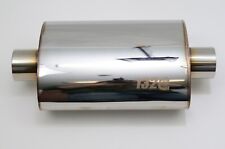 1320 Ultra Quiet Resonator Muffler Stainless Steel Universal 2.25 Inlet Out