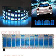 Car Sticker Music Rhythm Led Flash Light Sound Activated Equalizer Lamp 45x11cm