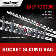 3 Socket Holder Sliding Rail Tray Organizer 14 38 12mountable Steel Rack
