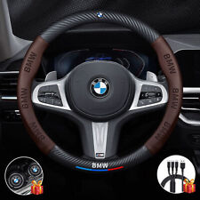15 Steering Wheel Cover Genuine Leather For Bmw Coffee New