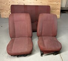 1987-96 Ford Bronco Seats - Full-size Complete Set Front Rear Red Original
