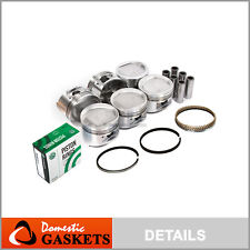 Pistons And Rings Fit 88-93 Mitsubishi Dodge Chrysler Plymouth 3.0l 6g72