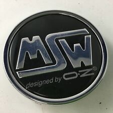Msw Wheel By Oz Center Hub Cap Black Chrome Custom C-pcf56 2.625