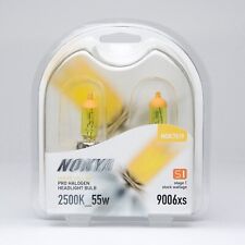 9006xs Headlight Bulbs Nokya Hyper Yellow 2500k 55w Stage 1 Nok7619