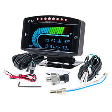 5 In 1 Car Lcd Digital Oil Pressure Water Temp Fuel Gauge Tachometer Voltmeter