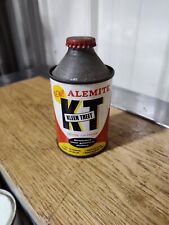 Vintage Alemite Kleen Treet Cone Top Motor Oil Can Stewart Warner Advertising
