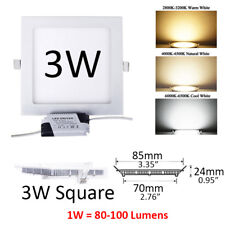 3w 6w 9w 12w 15w 18w 21w 24w Led Recessed Ceiling Light Panel Ultra Thin Slim