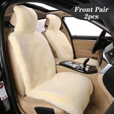 Plush Wool Seat Cover Set Fur 2p Front Seat Cushion For Dodge Ram 1500 2500 3500