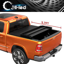 Soft Tri-fold 5.7ft Truck Bed Tonneau Cover For 2009-2023 Dodge Ram 1500 Wlamp