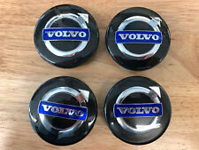Volvo Black Center Cap Set 31400452 S60 V70 Xc70 S80 Xc90 Xc60 S40 V50 C70 C30