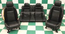 -bag 13 Mustang Coupe Black Leather Heated Dual Power Bucket Seats Backseat