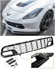 For 14-19 Corvette C7 With Camera Z06 Painted Carbon Flash Front Bumper Grille