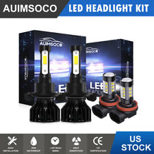 For Ford Focus 2008 2009 2010 2011 4-side Combo Led Headlight Fog Light Bulbs 4x