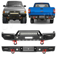 For 1993-1997 Ford Ranger Steel Front Or Rear Bumper Wwinch Plate Led Lights