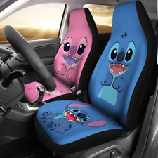 Cute Stitch Angel Lover Car Seat Covers. Cartoon Gift Idea