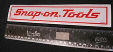 Snap-on Tools Silver And Red Decalsticker 10 Inches X 2 Inches