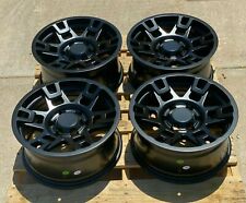 17x9 Matte Black Wheels Fit Lifted Toyota 4runner Tacoma 17 Rims Set 6x139 0