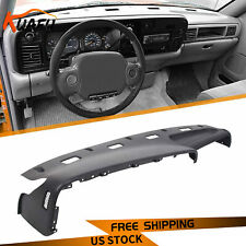 Kuafu Gray Top Dash Panel Cover Dashboard Replacement For 1994-97 Dodge Ram 1500