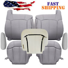 For 1999-2002 Chevy Silverado Front Seat Cover Foam Cushion Pewter Gray