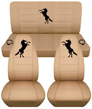 Fits 94-04 Ford Mustang Frback Car Seat Covers Tan Wblk Horse More In Store