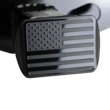 Fit Toyota Tow Hitch Cover Trailer Receiver Black American Flag Emblem Plug Tube