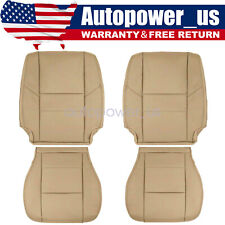 For 2000 2001 2002 2003 2004 Toyota Tundra Front Leather Seat Cover Tan