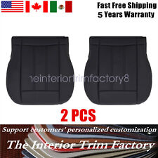 For 2011-2016 Chrysler Town Country Driver Passenger Lower Seat Cover Black