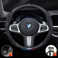 15 Steering Wheel Cover Genuine Leather For Bmw Black New