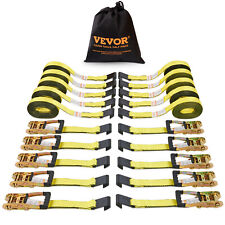 Vevor 10pack 2x30 Ratchet Straps Heavy Duty Tie Down Strap For Cargo Flat Hook