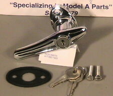 1930- 1931 Model A Ford Locking Outside Door Handle 2 Keys Wpad Mtg Screws
