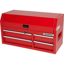 Strongway 42in. 4-drawer Tool Chest Red