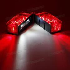 Low Profile Submersible Red Trailer Rectangle Stop Turn Tail Lights