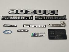 Fits Suzuki Samurai Side And Dash Emblem Badge Logo Set 10 Piece 3m Tape