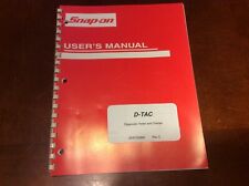 Snap-on D-tac Elite Battery System Diagnostic Tester Users Manual