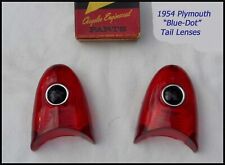 Nos 1954 Plymouth Blue Dot Tail Lens Pair Belvedere Suburban Convertible Savoy