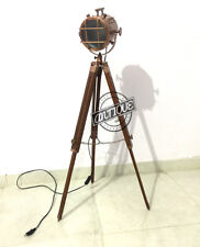 Vintage House Searchlight Floor Lamp Stand With Tripod Led Copper Finish St