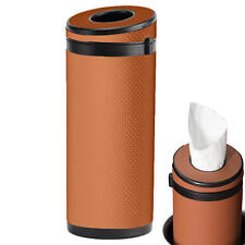 Universal Pu Leather Cylinder Car Tissues Box Tissues Container Tissue Holder