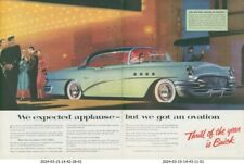 1955 Buick Super Thunderous Ovation Lights Crowd Police Officer Print Ad Sp22