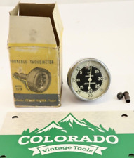 Stewart Warner Model 757-w Portable Tachometer Box Colorado Vintage Tools