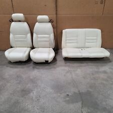 94-98 Mustang Gt Convertible Seats Front Rear Set White Aa7145